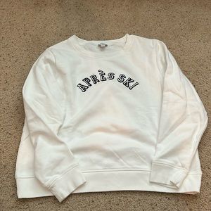 Never been worn J. Crew neck sweatshirt. Shipped from smoke and pet free home.